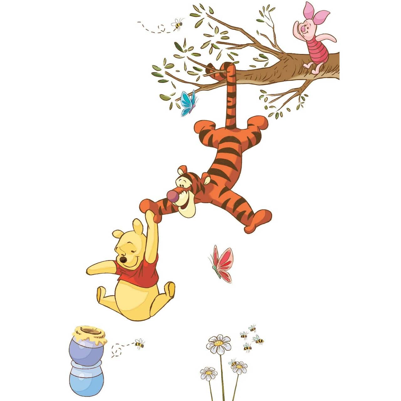 RoomMates Winnie The Pooh Swinging For Honey Decals